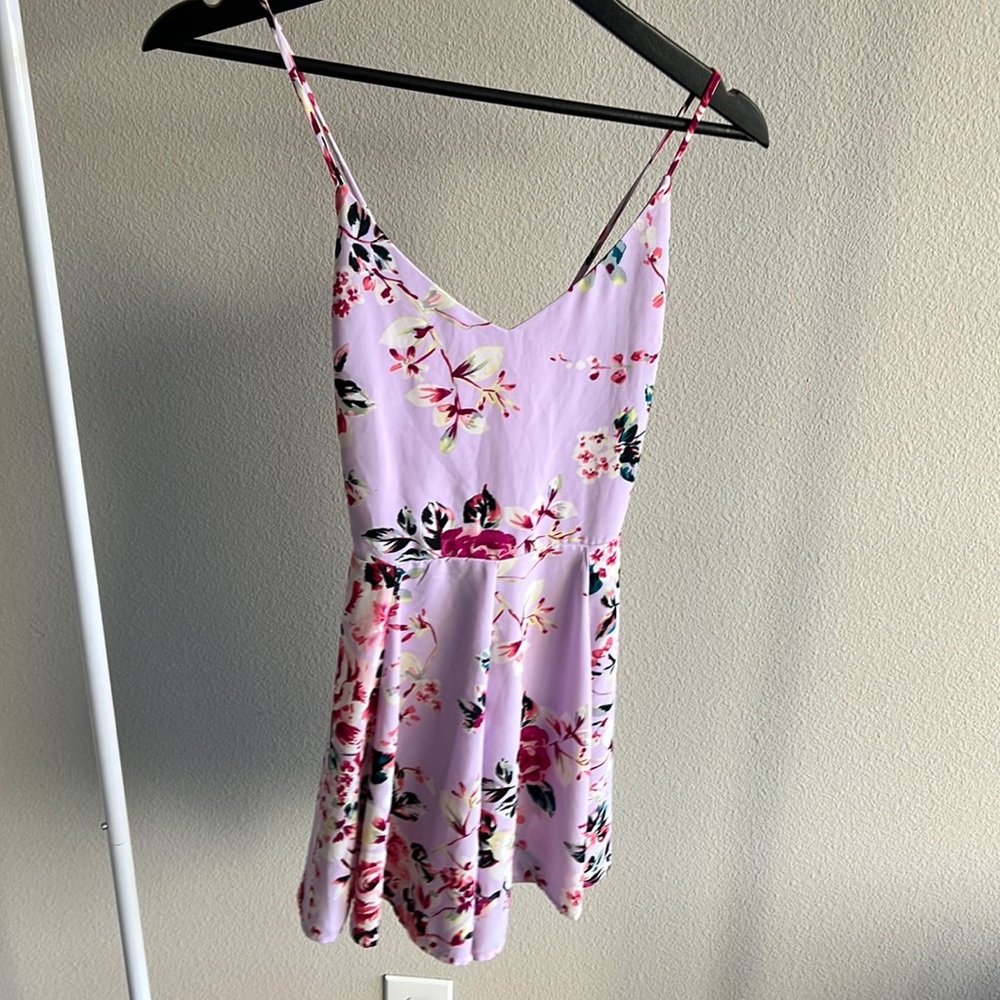 Lavender Floral Romper
